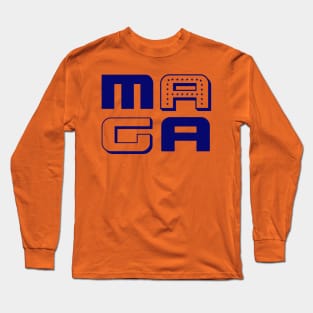 MAGA in Blue Long Sleeve T-Shirt